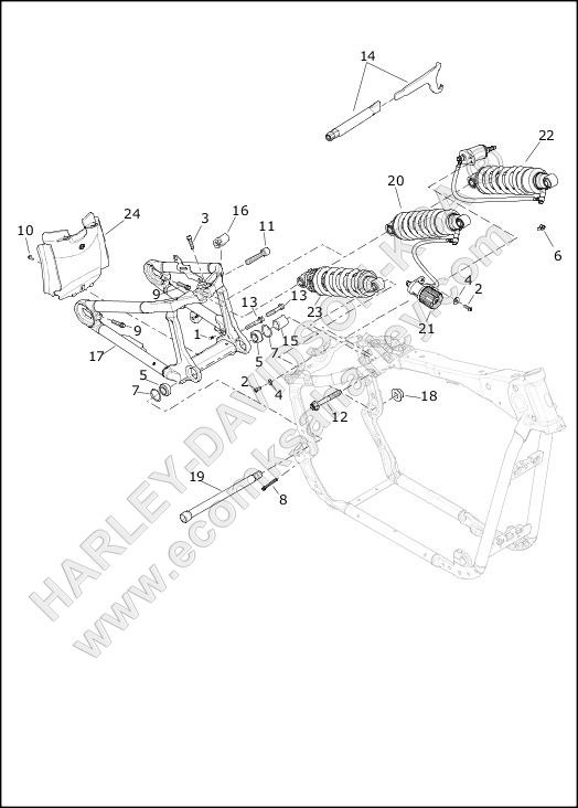 FORK, REAR AND SHOCK ABSORBERS